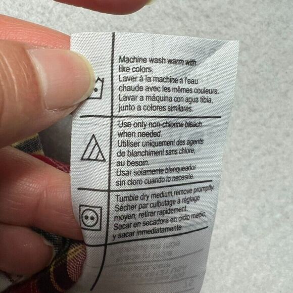 Carhartt Shirt Mens Large Red Button Down Plaid Long Sleeve Collared Western - Picture 6 of 8